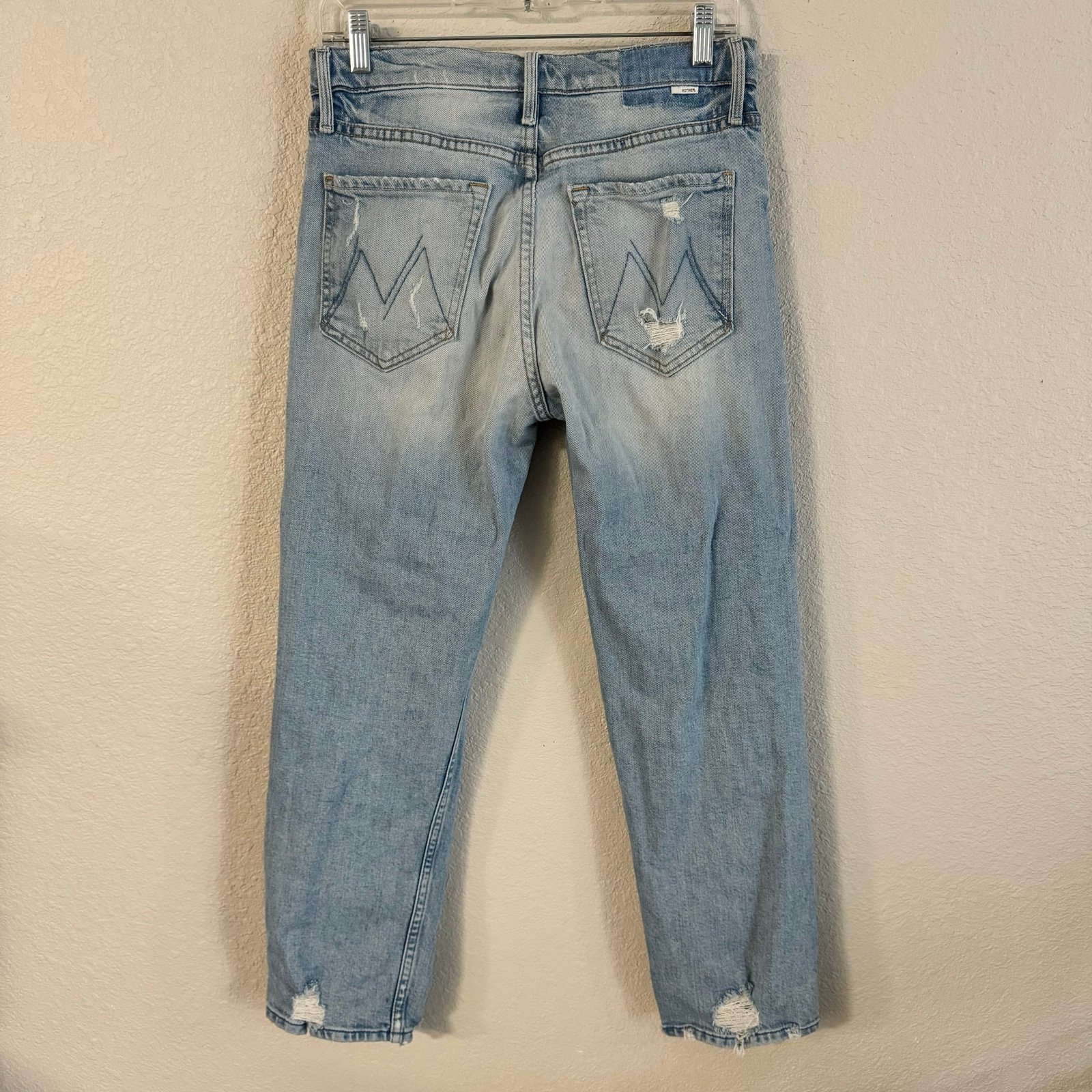 Custom Mother Womens The Tomcat in The Confession Distressed Denim Jeans High Rise 28 J4W1SF69Q Buying Cheap
