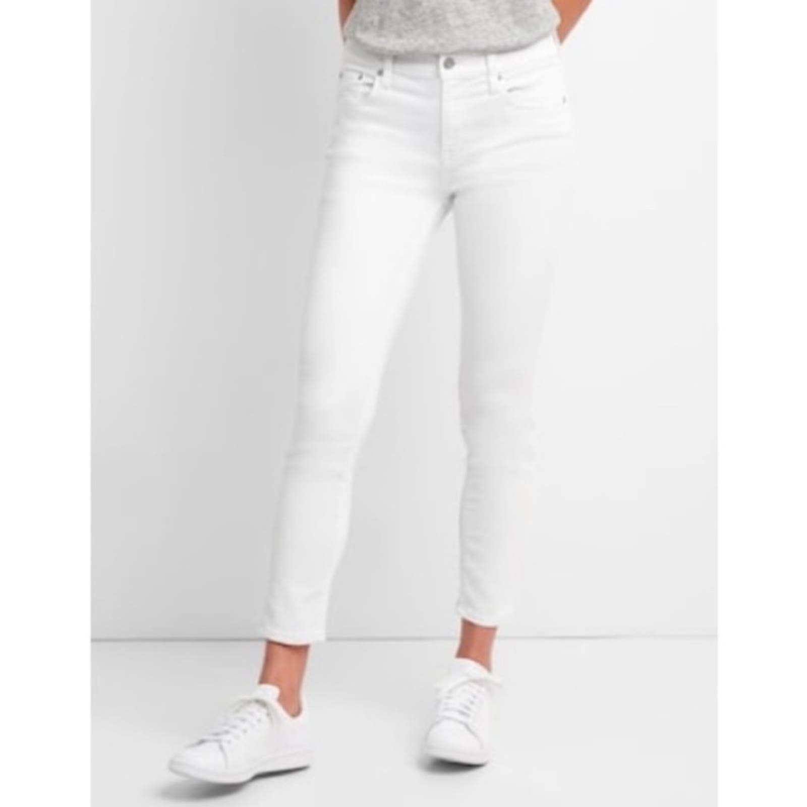 Affordable Gap Women´s True Skinny Mid Rise Jeans in White ktZv2qvlT Wholesale