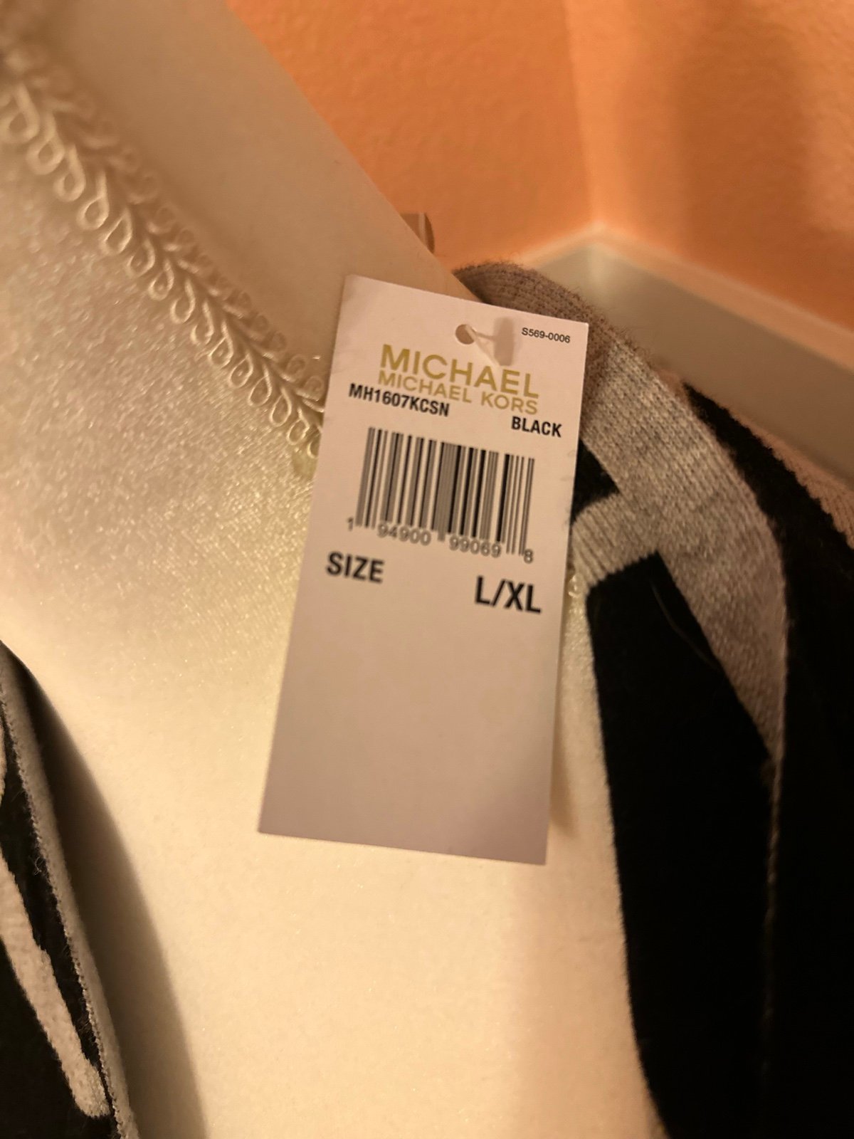 Personality Michael Kors Black Gray Wool Poncho Size Large/XLarge MH1607KCSN ixBikQMw3 Hot Sale