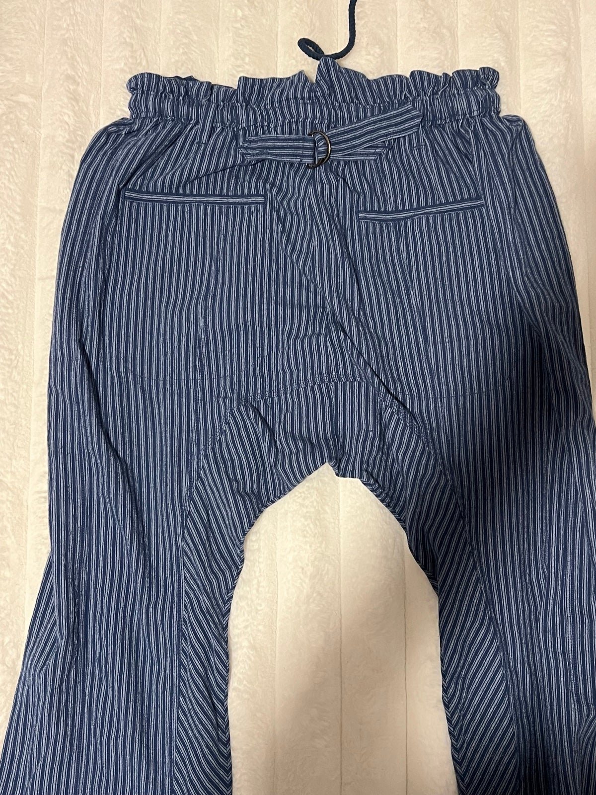 the Lowest price NWOT Free People Runyon Pant , Harem Navy Striped Dropped Crotch Gye9v8R2o hot sale