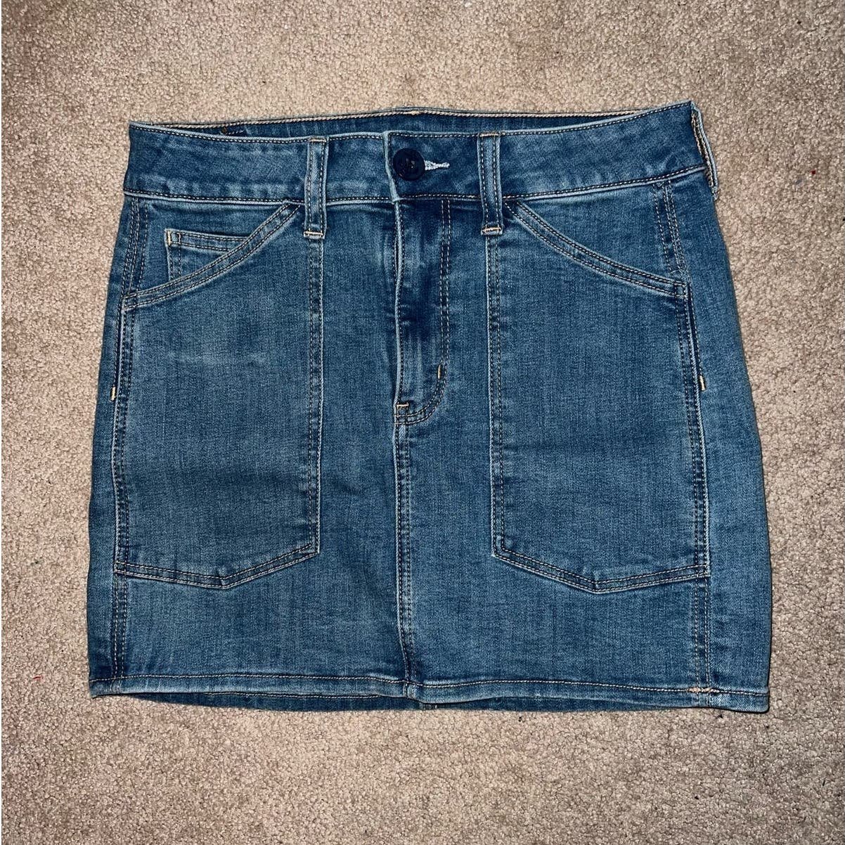 Simple American Eagle Womens Hi-Rise Mini Jean Skirt size 6 HBdagAgjs Low Price