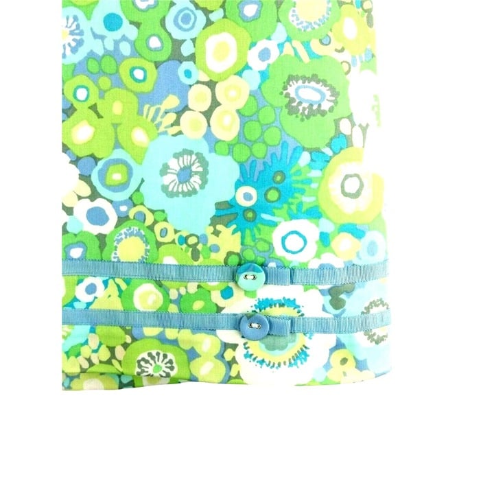 large selection Sigrid Olsen Floral Skirt Petites Size 6 Resort Wear Above Knee Green Blue KolFMh5Or Discount