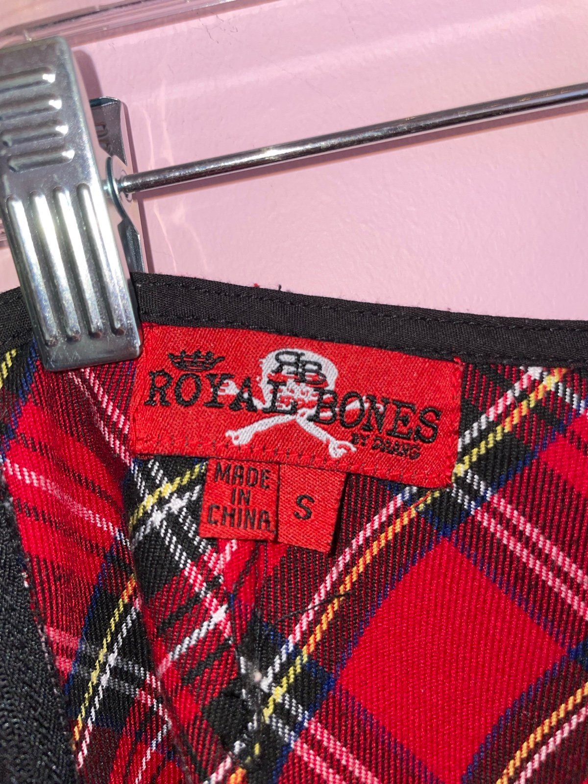 Personality Royal Bones Red Plaid Skirt I06o5NFoD Online Exclusive
