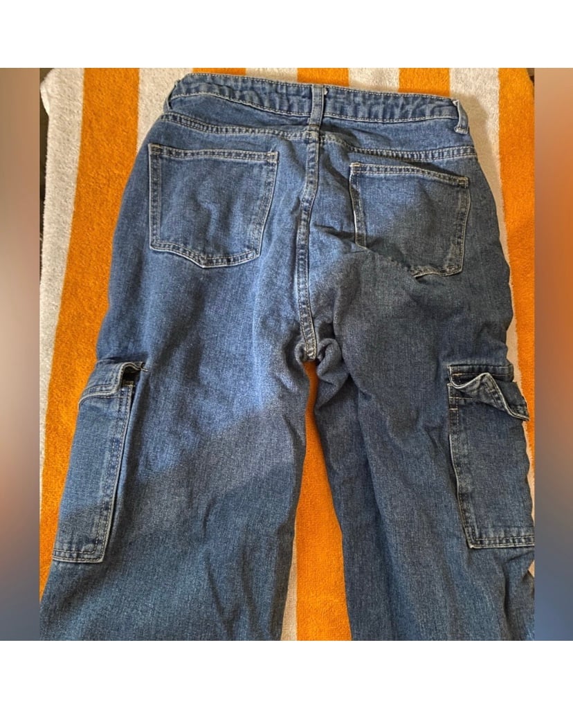 Authentic blue cargo jeans mYVq4HJLr Cheap