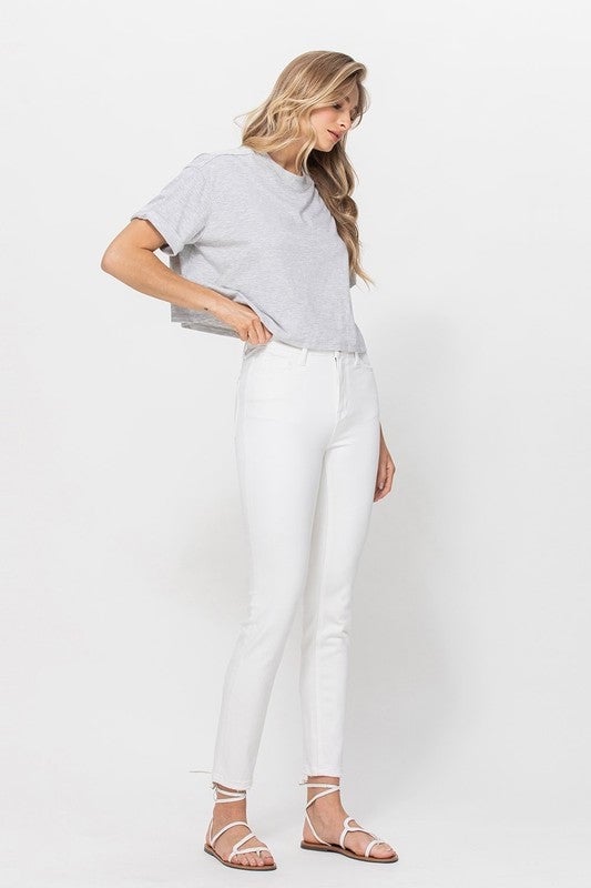 Gorgeous MOTHER white skinny jeans with fray lPUMamo9g 