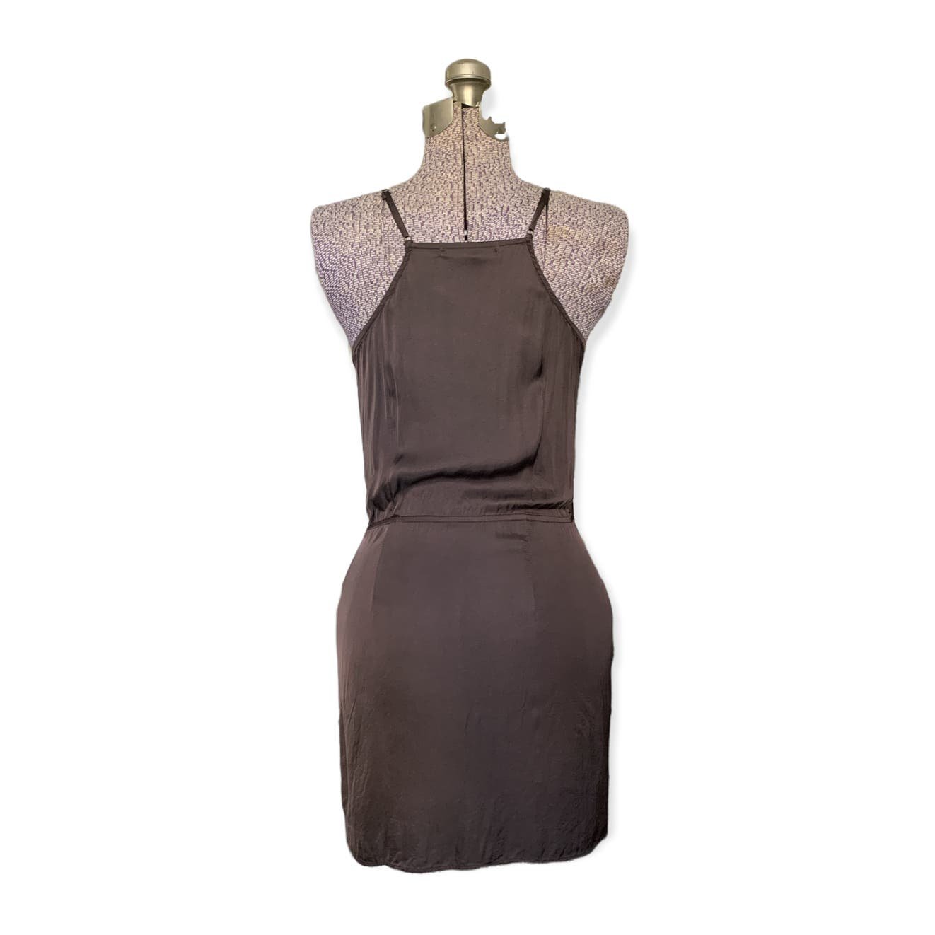 large selection Young Fabulous & Broke Dress Women´s Size S Brown Jameson Mini Satin Wrap HIlhwJxkK New Style