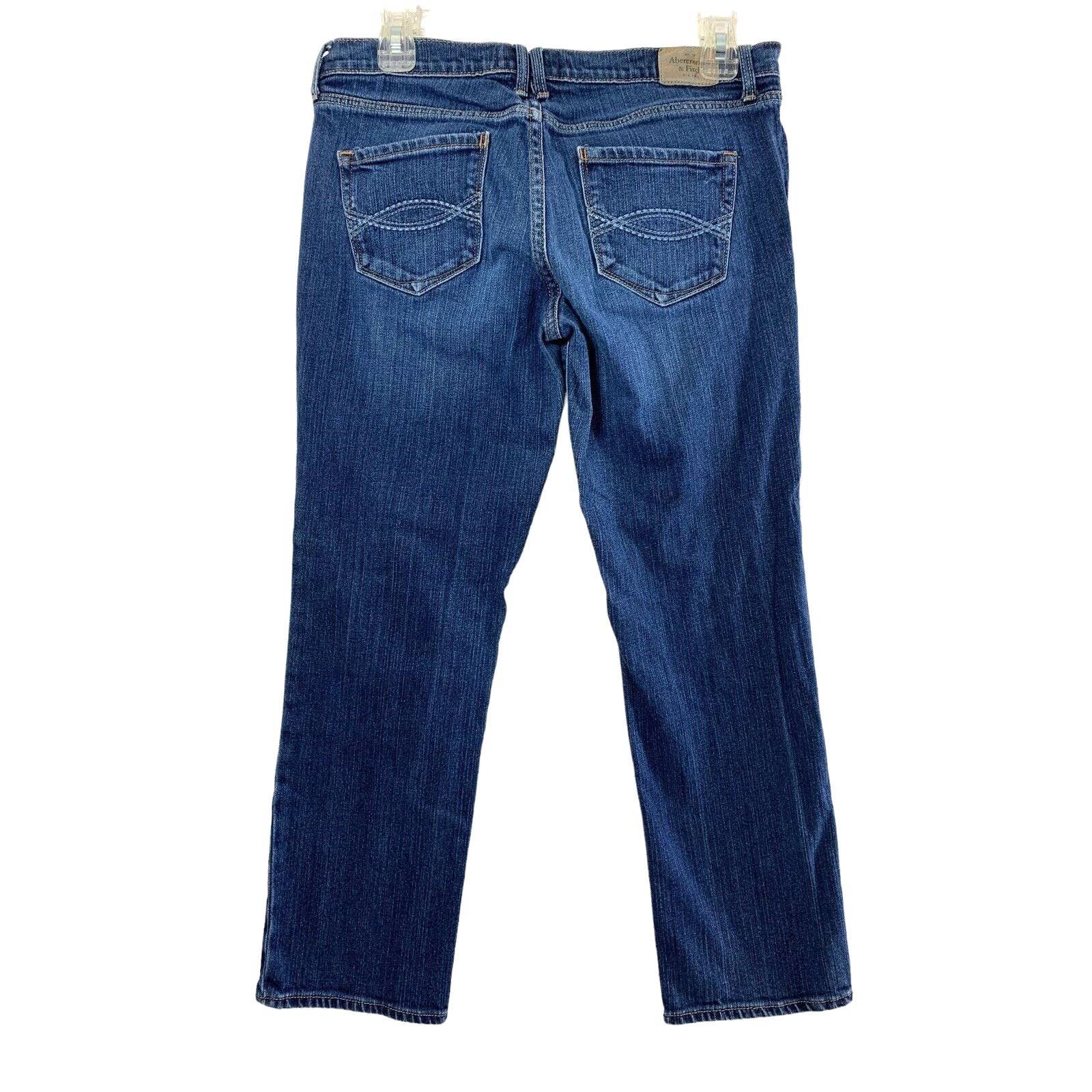 reasonable price Abercrombie & Fitch Jeans Womens 8 Straight Medium Wash Denim Low Rise HYFx0i4z5 Hot Sale